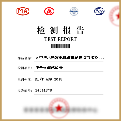 大中型水輪發(fā)電機微機勵磁調(diào)節(jié)器檢測